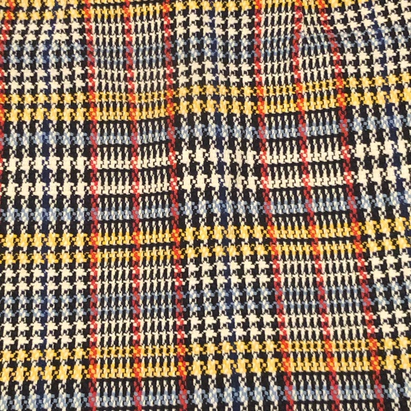 Zara Blue and Multicolor Plaid Mini Skirt SZ S - Picture 6 of 8